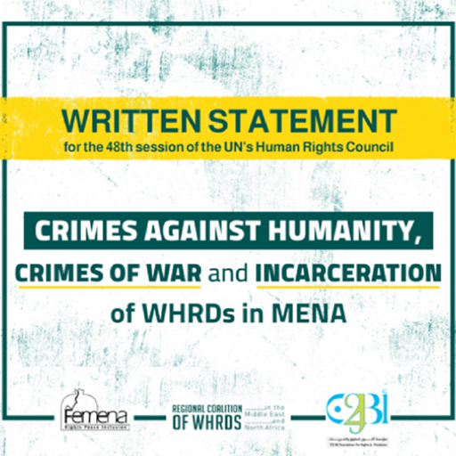 Crimes of War and Incarceration of WHRDs in MENA