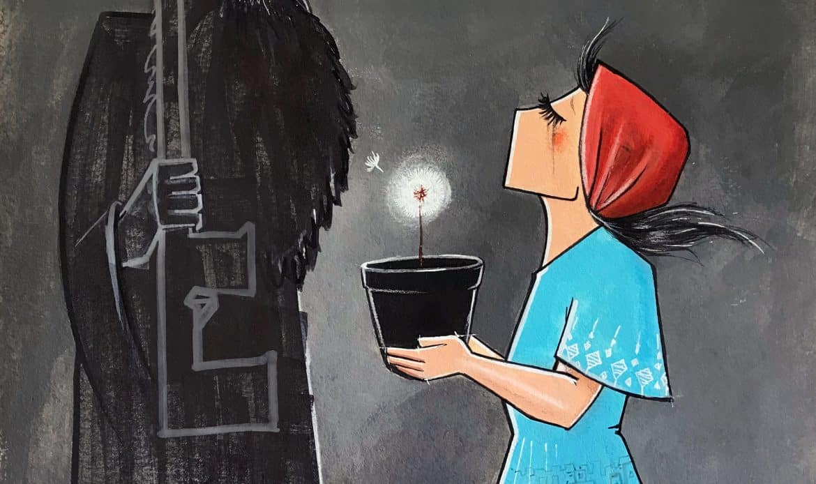 Black Pot by Shamisa Hassani