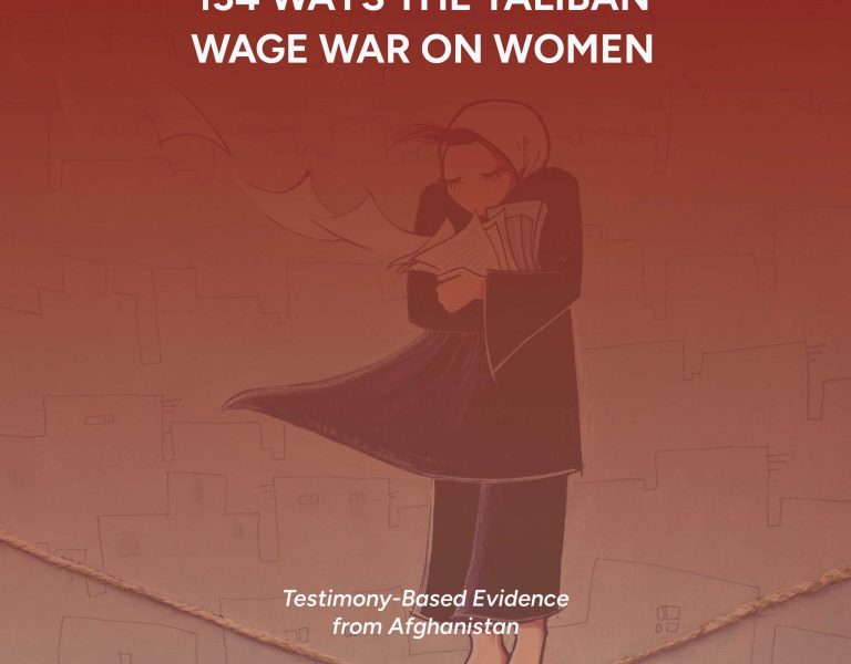 134 WAYS THE TALIBAN WAGE WAR ON WOMEN